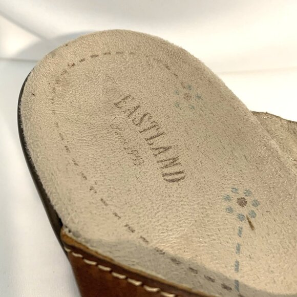 Eastland Sandals Brown Leather Strappy Platform Women's Size 8 M - Picture 5 of 7